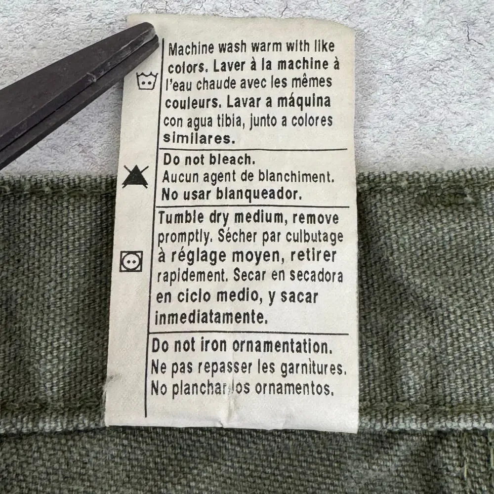Carhartt Pants Men's 42x32 (Act 40x30) B11 MOS Dungaree Carpenter Canvas Read